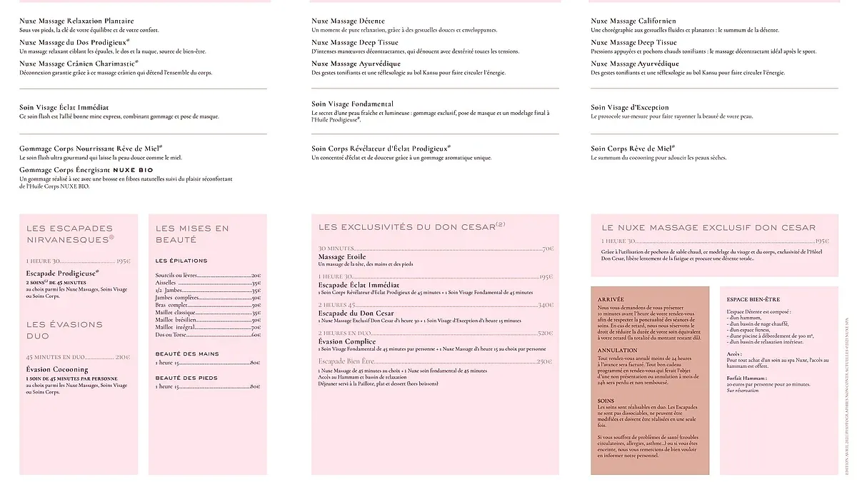 Spa Nuxe Hôtel Don César